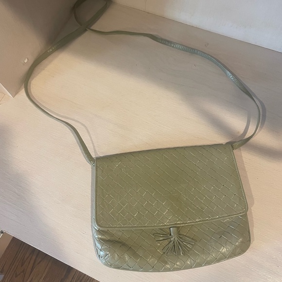 Bottega purse repainted jn sage - Picture 2 of 8